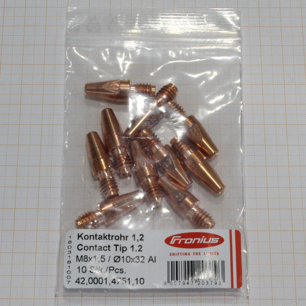 Contact Tip for 0.045” (1.2 mm) M8x1.5 - For ALUMINUM