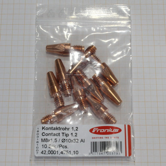 Contact Tip for 0.045” (1.2 mm) M8x1.5 - For ALUMINUM